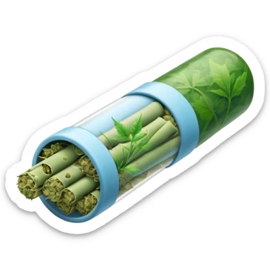 baby blue weed joint sticker