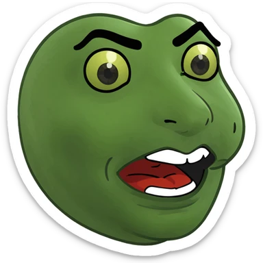 latex rubber mask lips emoji, expressive, style exploration sticker