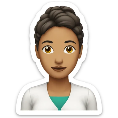 mujer preocupada sticker