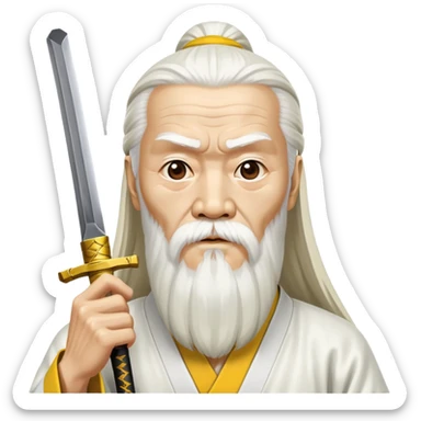 pai mei kill bill beard sticker