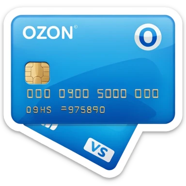 ozon bank card sticker