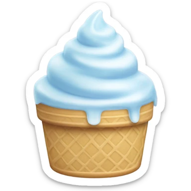 Crystal ice cream sticker