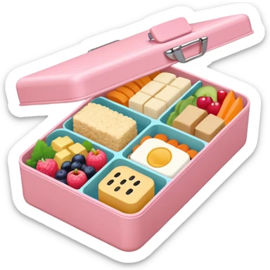 a pastel bento sticker