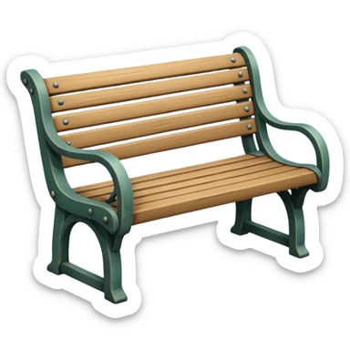 park bench sticker