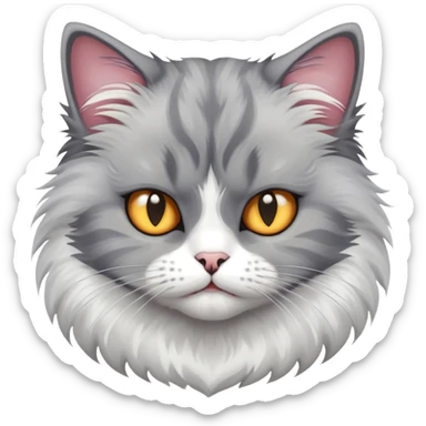 Котик который на грани эмоций зла и любви sticker