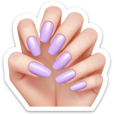 lilac pastel manicure sticker