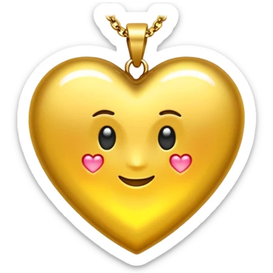 Bijoux Coeur doré rayon lumineux sticker
