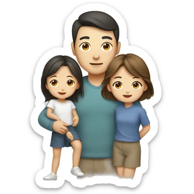 Korean Dad Mum Daughter Son

 sticker