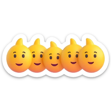 three emoji people in first, second and third place sticker
