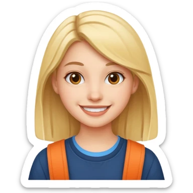 college girl sticker