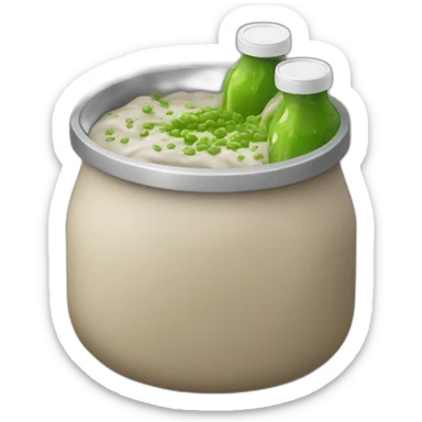 a canteen where they prepare vomit food sticker