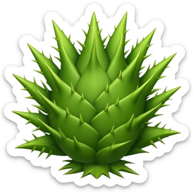 an emoji with thorns sticker