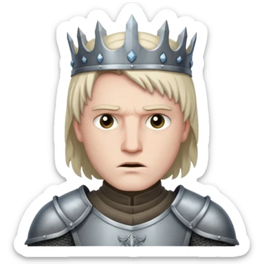 knight king  from Games of throne character face only front face sticker