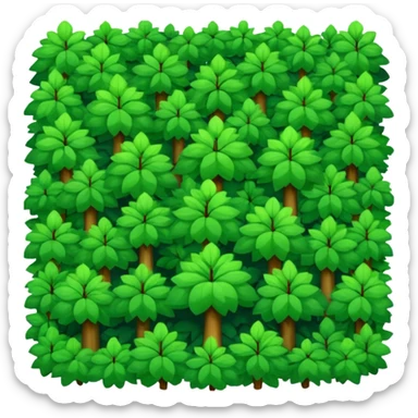 a top view of the forest  sticker