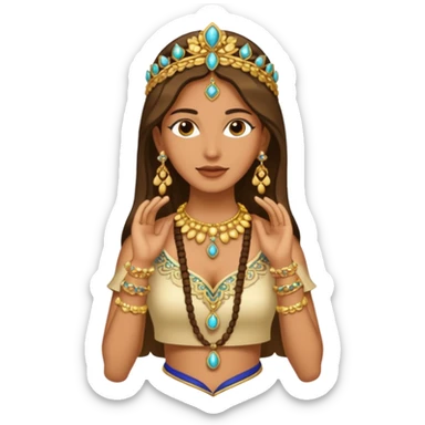 pitonisa cuerpo completo ropa cartagines sticker