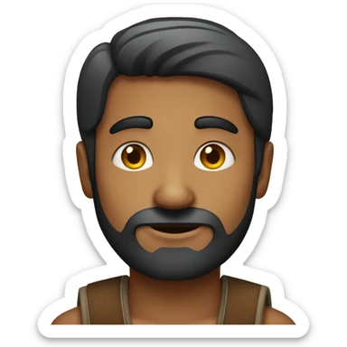 Indian man with small beard  sticker