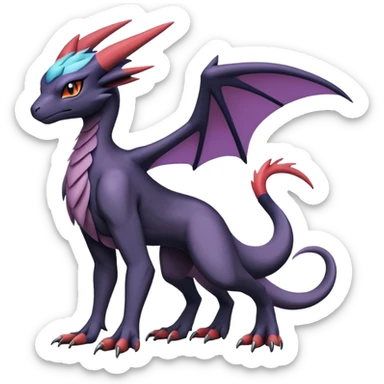 Salandit-Absol-Noibat-Noivern-Hybrid (Full body) sticker