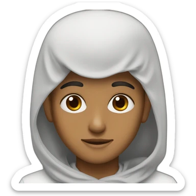 A Muslim boy brown eyes  sticker