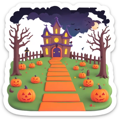 the Halloween trail sticker