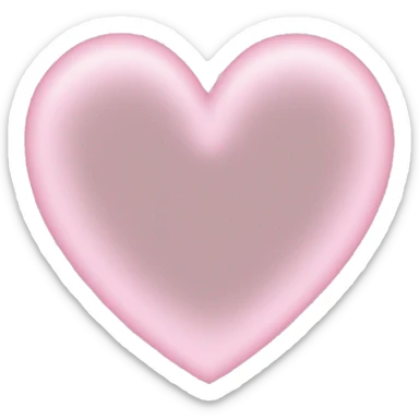 Light pink heart outline  sticker