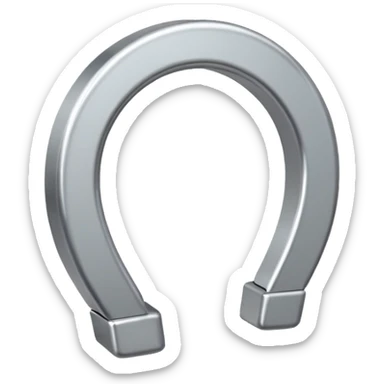 horseshoe magnet sticker