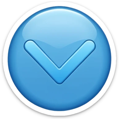 BLUE TICK white background sticker