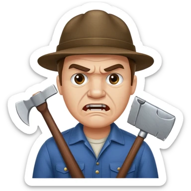 Brian robeson at the beginning of Hatchet
struggling with his parents' recent divorce and harboring . He is angry, self-pitying
He is carrying a hatchet
He is on a single-engine plane with a pilot who soon suffers a heart attack, leaving Brian to navigate the crash and his new, harsh reality. sticker