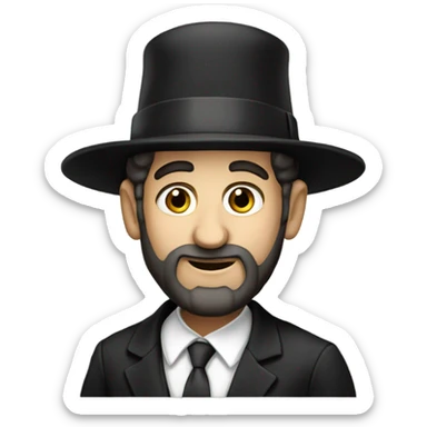 Hasidic Jewish man sticker