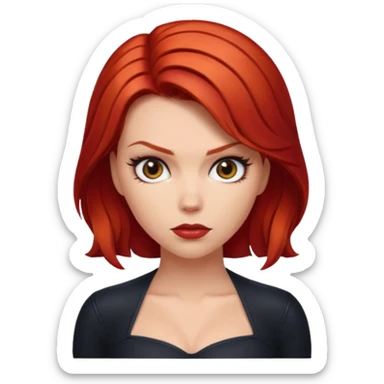 black widow fake sticker
