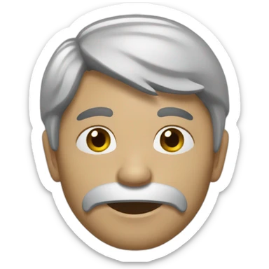 Un chauve fumeur sans dent sticker