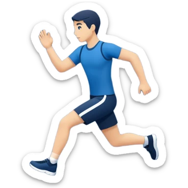 Regular physical activity icon circle sticker