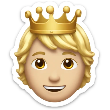 Chat avec un couronne  sticker