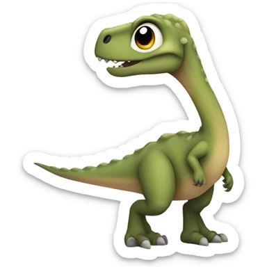 The shyest dinosaur ever to walk the earth sticker