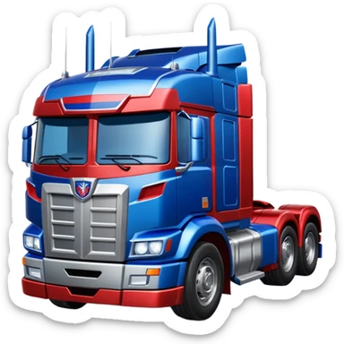 Optimus prime truck sticker