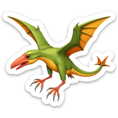 ios-style pterodactyl emoji sticker