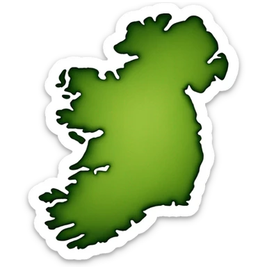 Map of Ireland  sticker