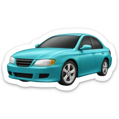 Car on a deskboard sticker