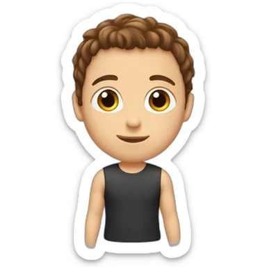 boy-brown-hairkissgirl-brown-hair sticker