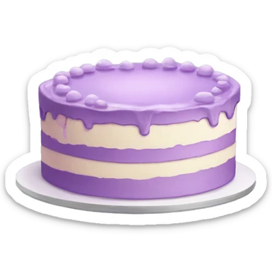 lilac cake sticker