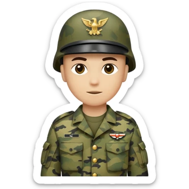 military special uniform sticker