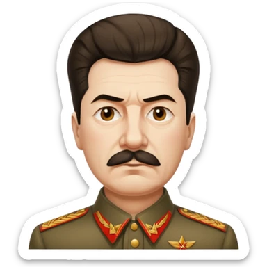 Joseph stalin is sad sticker