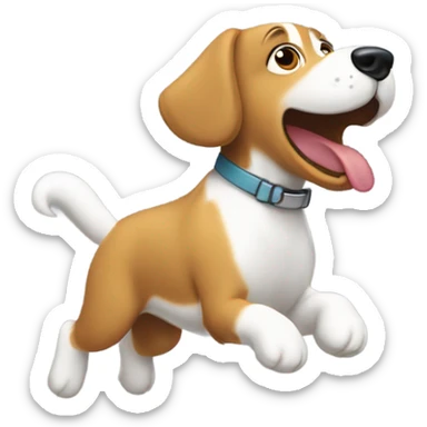 perro volador sticker