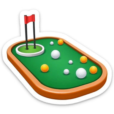 mini golf sticker