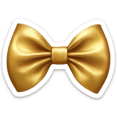 gold bow sticker