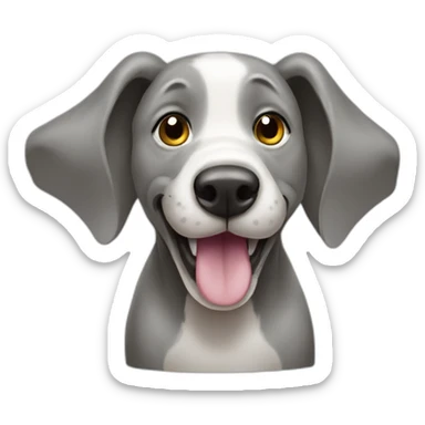 Dog on elephant sticker