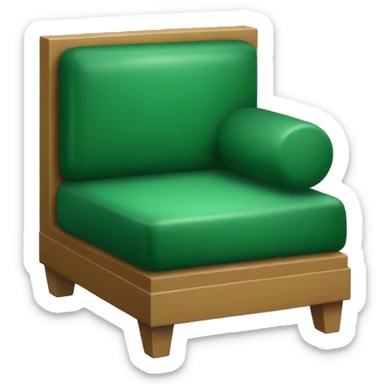 Un canapé modulable vert sapin sticker