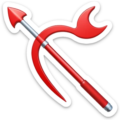 flecha sólida vermelha para marcar início de frase sticker