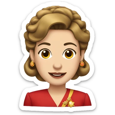 esposa del rey felipe VI  sticker