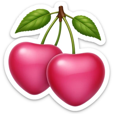 Pink cherries sticker