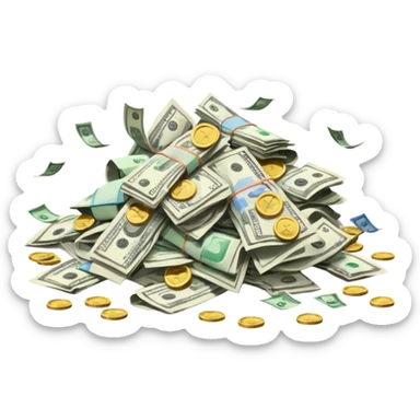 Recibos, cuentas y dinero  sticker